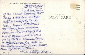 Rio Nido CA Russian Rier Beach Aerial View Postcard