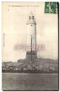 Old Postcard Lighthouse Senequet Coutainville