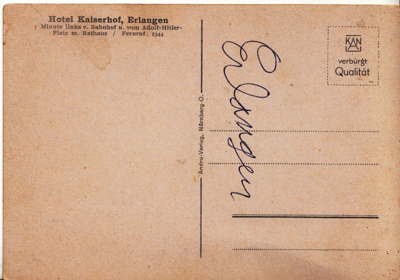 HOTEL KAISERHOF - ERLANGER