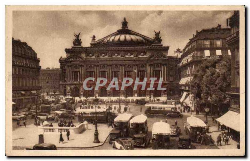 Old Postcard Paris strolling the Square & # 39Opera