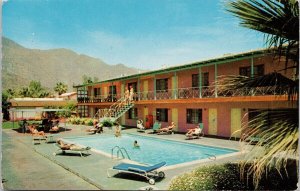 Palm Springs CA Monte Vista Hotel & Apartments Poolside Vintage Postcard H35