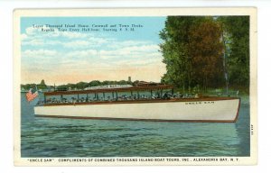 NY - Thousand Islands. Uncle Sam Boat Tour