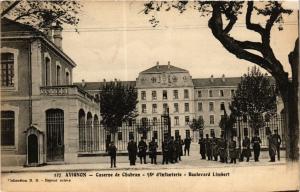 CPA Avignon Caserne de Chabran 58e d'Infanterie Boulevard Limbert (247164)