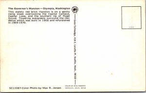 Postcard HOUSE SCENE Olympia Washington WA AL5862