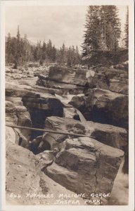 Potholes Marine Gorge Jasper Park Alberta AB FA Jackman #644 RPPC Postcard H24