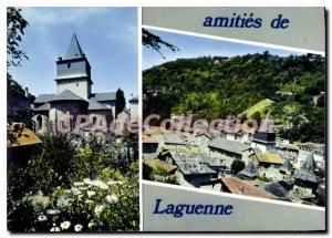 Postcard Modern Laguenne Church Partial