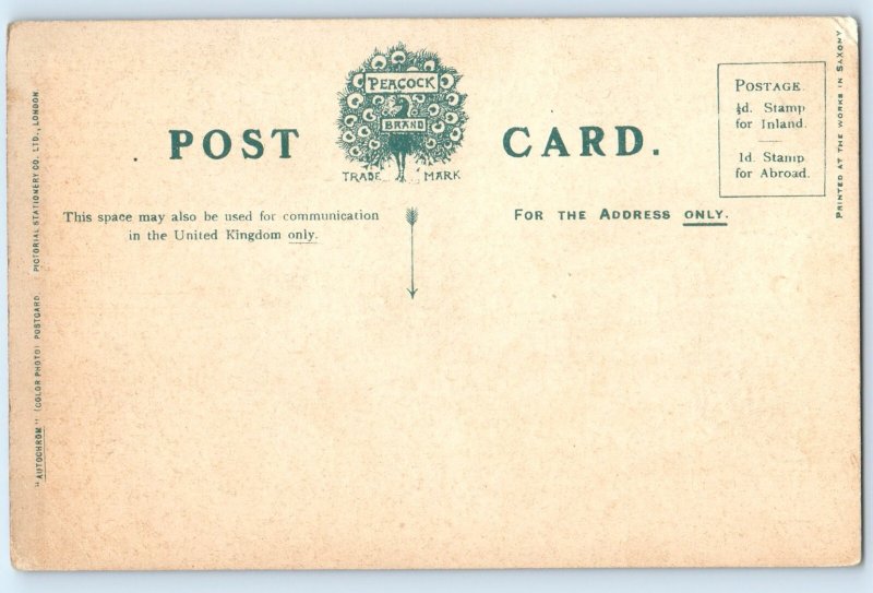 Postcard RMS Campania Steamer Boat Autochrom c1910 Antique Unposted