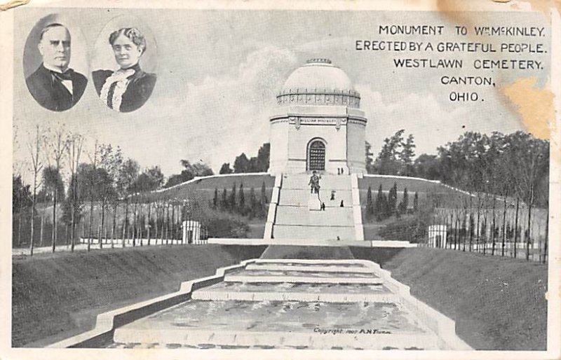 Monument to Wm McKinley Westlawn Cemetery - Canton, Ohio OH