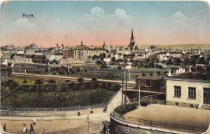 B2714 Czech Republic Plzen PPC used 1916 front/back scan