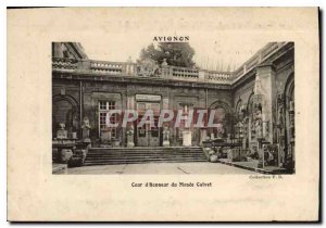 Old Postcard Avignon courtyard of the Museum Calvet