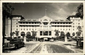 DAYTONA BEACH FL Sheraton Plaza Hotel Old REAL PHOTO RPPC Postcard