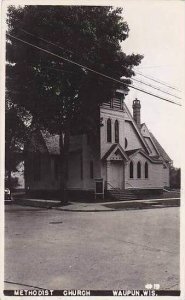 Wisconsin Waupun Methodist Church Real Photo RPPC