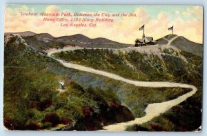 Los Angeles California Postcard Lookout Mountain Park Home Office Building 1910