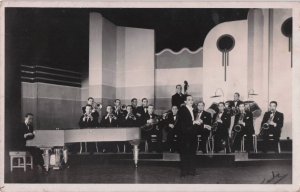 Harry Roy Big Band Leader Real Photo Vintage Music Postcard