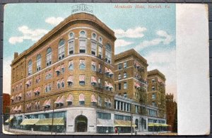 Vintage Postcard 1907-1915 Hotel Monticello with Striped Awnings Norfolk VA