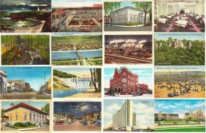 Large Lot of 900 Linen and Older Vintage US Postcards 1900s-1950s All Unused