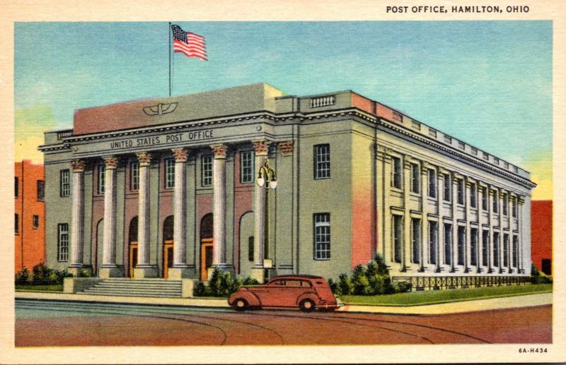 Ohio Hamilton Post Office Curteich