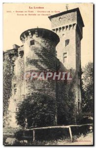 Old Postcard Chateau de la Caze the Tarn Gorges Tours and castle entrance