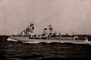 Battleship Hr. Ms. Jager Friesland Vintage RPPC 09.83