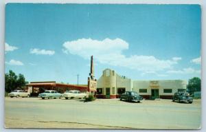 Postcard NM Raton Crystal Cafe Restaurant Motel Cocktail Lounge 1950s Cars M10