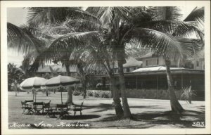 Kona Hawaii HI Kona Inn Kailua Real Photo Postcard