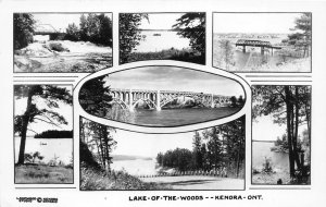 J37/ Kenora Ontario Canada RPPC Postcard c1940s 7View Lake-Of-The-Woods 56