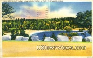 Sand Beach, Bar Harbor - Acadia National Park, Maine ME Postcard
