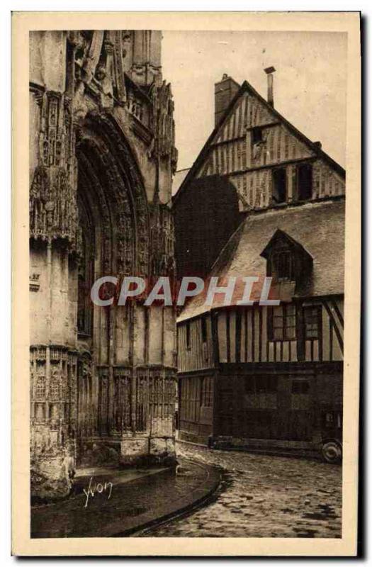 Old Postcard La Douce France Au Havre De Rouen Caudebec-en-Caux From Renaissa...