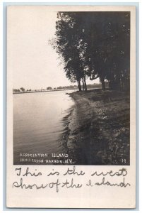 1911 Association Island Henderson Harbor New York NY RPPC Photo Antique Postcard 