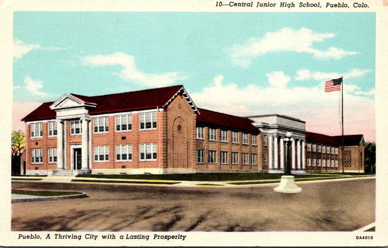 Colorado Pueblo Central Junior High School Curteich