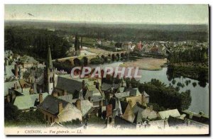 Postcard Old Chinon Vue Generale