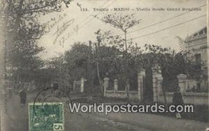 Hanoi, Vieille Route Grand Bouddha Tonkin Vietnam, Viet Nam 1907 Stamp on front 