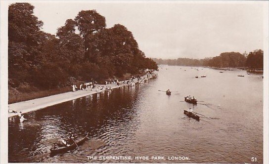 England London Hyde Park The Serpentine Real Photo