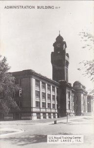 Administration Building Naval Training Center Great Lakes Illinois Real Photo