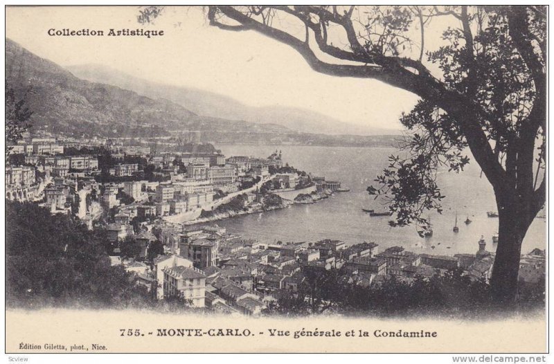 MONTE-CARLO, Vue generale et la Condamine, Monaco, 00-10s