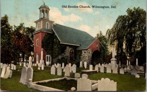 Postcard Old Swedes Church in Wilmington, Delaware