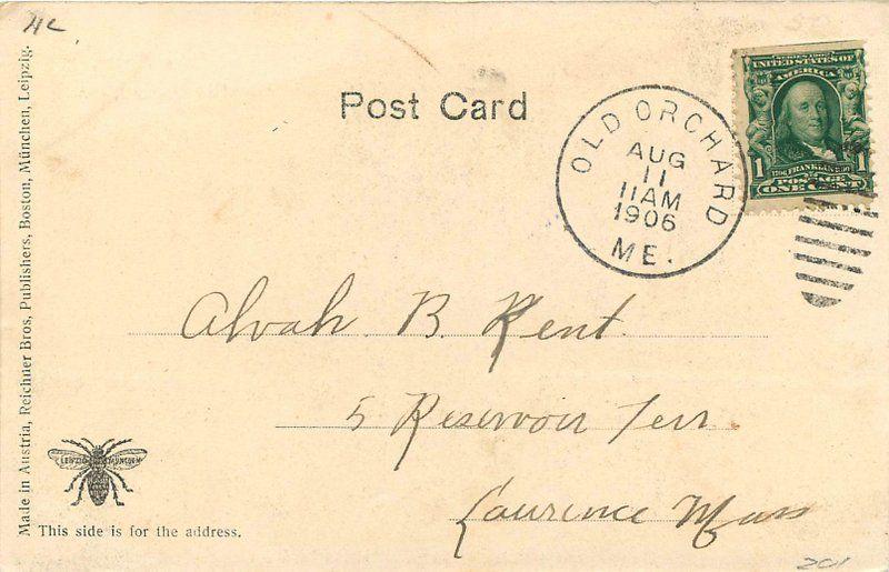 Fiske House 1906 Old Orchard Maine Reichner undivided postcard 5744