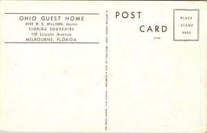 Postcard Ohio Guest Home in Melbourne, Florida~139544 