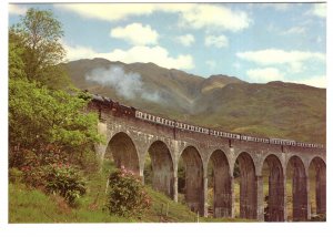 Large 5 X 7, Railway Train on Bridge, The West Highlander, Scotland