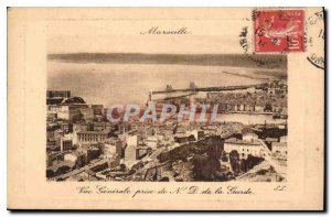 Postcard Old Marseille general shooting N D of the Guard