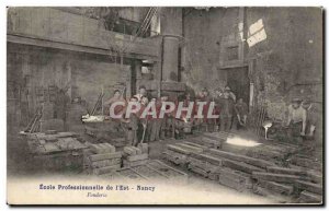 Old Postcard Professional School of Nancy East Foundry