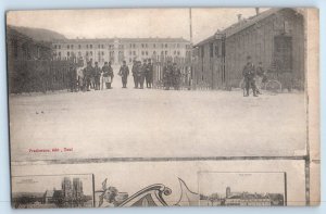 Toul Meurthe-et-Moselle France Postcard Officers Standing in the Gate c1910