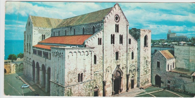 Vintage Postcard Italy Puglia Bari Basilica San Nicola 1964 Large Postcard