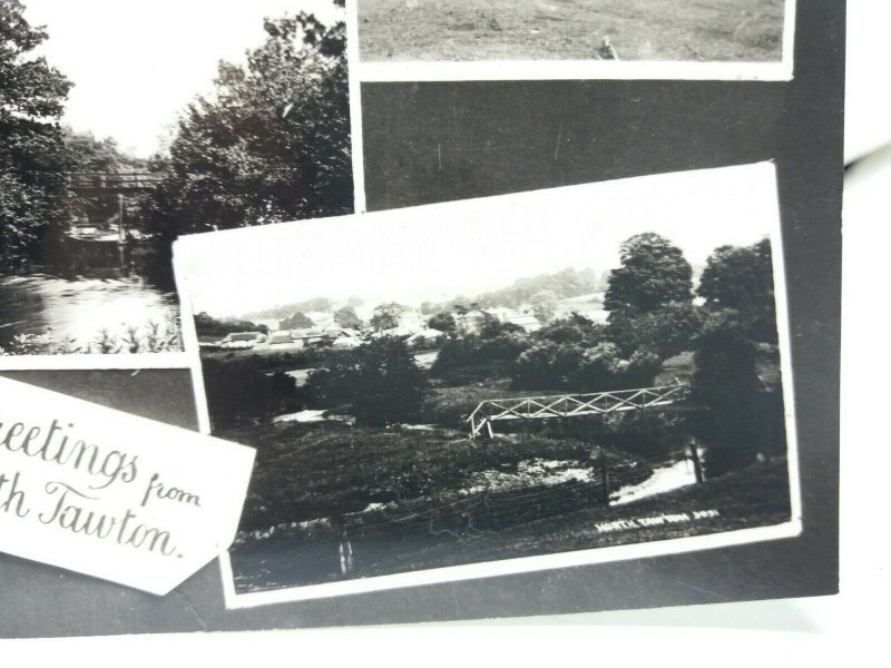 North Tawton Devon Vintage New RP Multiview  Postcard