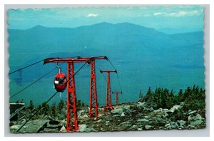 Vintage 1940's Postcard Gondola Lift Sugarloaf Ski Area Kingfield Maine 