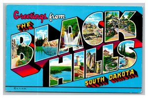Vintage 1964 Postcard Greetings From The Black Hills South Dakota - Landscapes