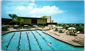 Postcard - Large pool, Trinidad Hilton, Port of Spain, Trinidad and Tobago