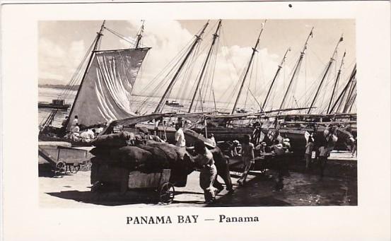 Panama Fishing Boats Panama Bay Real Photo