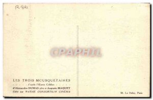 Old Postcard Cinema Three Musketeers by Alexandre Dumas