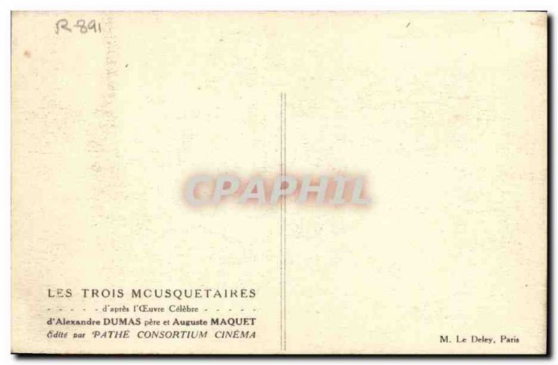 Old Postcard Cinema Three Musketeers by Alexandre Dumas